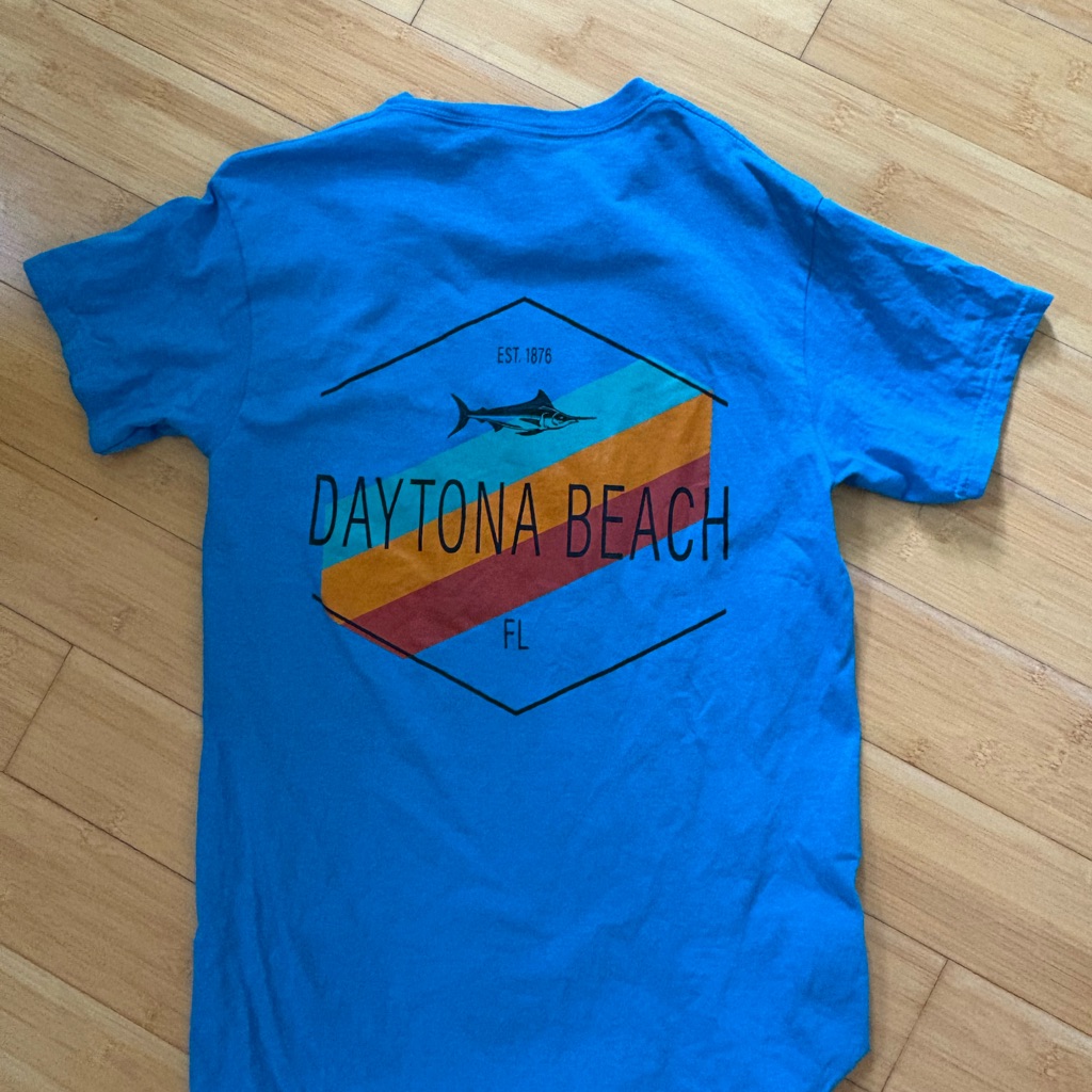 Blue Daytona Beach Graphic TShirt Blue Daytona Beach Graphic TShirt